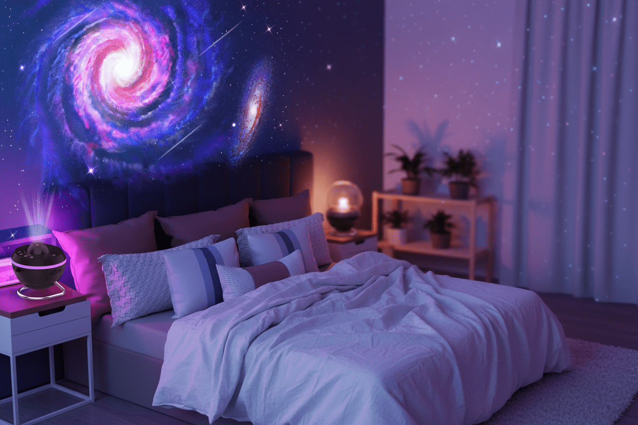 13 - in - 1 Galaxy Projektor – Sternenhimmel Nachtlicht für Kinder & Schlafzimmer - CalveraHome