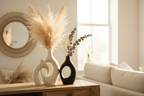 2er Set Boho Keramik Vasen Trockenblumen Deko - CalveraHome