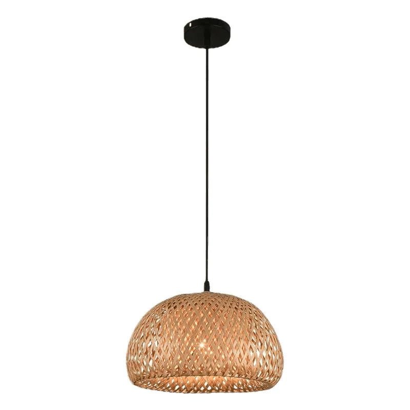 Boho Rattan Hängelampe – Bambus Asia - Stil | CalveraHome - CalveraHome