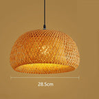 Boho Rattan Hängelampe – Bambus Asia - Stil | CalveraHome - CalveraHome