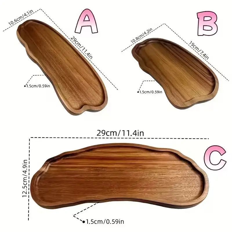 Holz Tablett Deko – Bambus Organizer für Bad & Schminktisch - CalveraHome