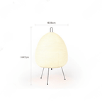 Japandi Reispapier Tischleuchte – Stativ Bodenlampe | CalveraHome - CalveraHome