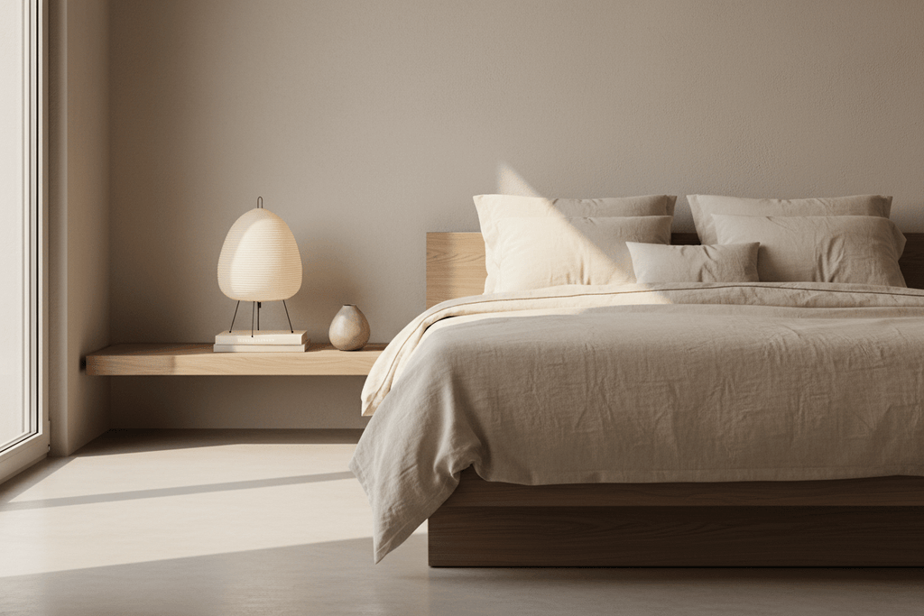 Japandi Reispapier Tischleuchte – Stativ Lampe | CalveraHome - CalveraHome
