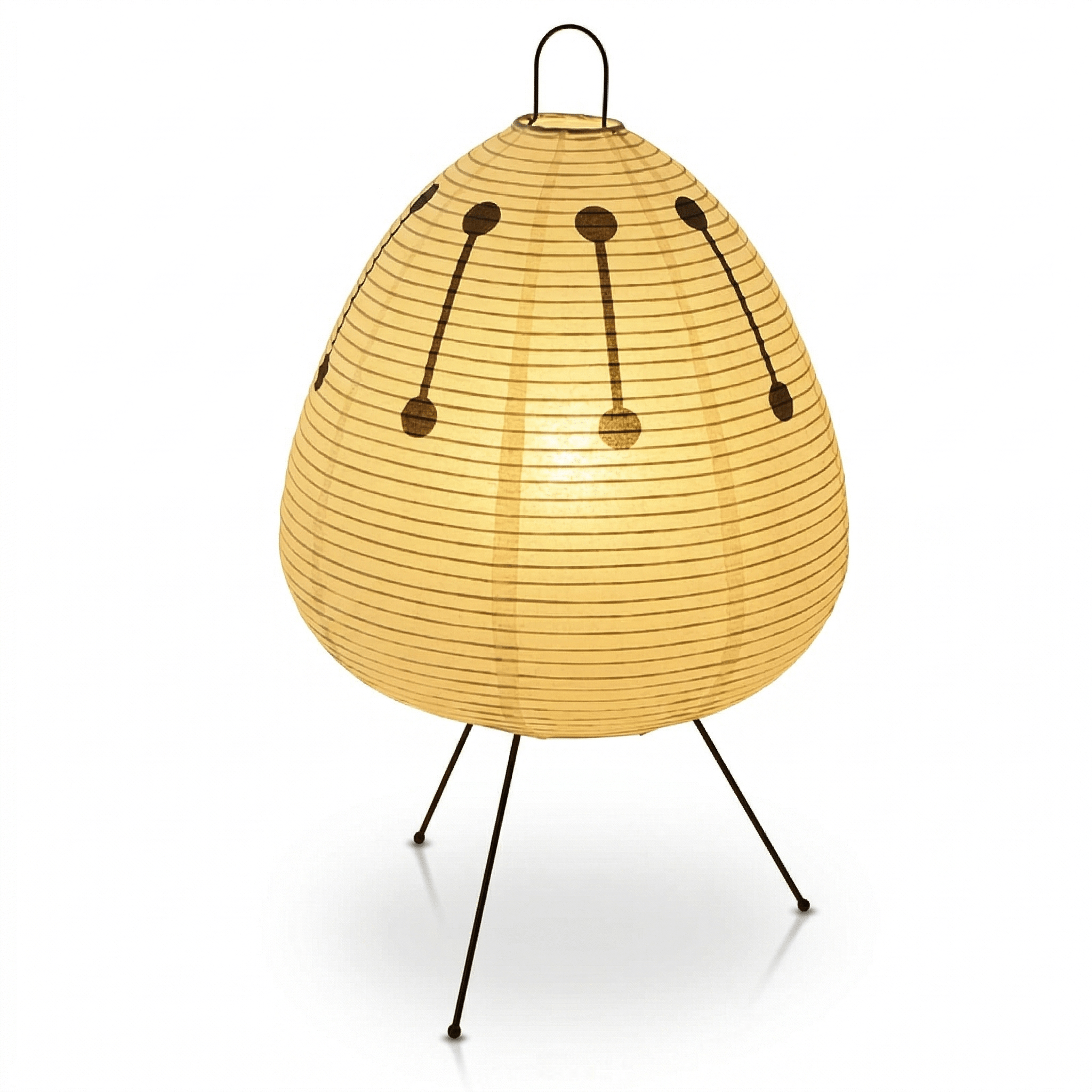 Japandi Reispapier Tischleuchte – Stativ Lampe | CalveraHome - CalveraHome
