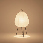 Japandi Reispapier Tischleuchte – Stativ Lampe | CalveraHome - CalveraHome