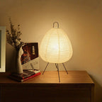 Japandi Reispapier Tischleuchte – Stativ Lampe | CalveraHome - CalveraHome
