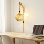 Japandi Wandlampe Bambus & Rattan – Boho Laterne | CalveraHome - CalveraHome