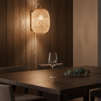 Japandi Wandlampe Bambus & Rattan – Boho Laterne | CalveraHome - CalveraHome