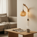 Japandi Wandlampe Bambus & Rattan – Boho Laterne | CalveraHome - CalveraHome