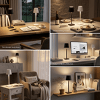 LED Tischlampe kabellos dimmbar – Weiches Licht für dein Zuhause | CalveraHome - CalveraHome