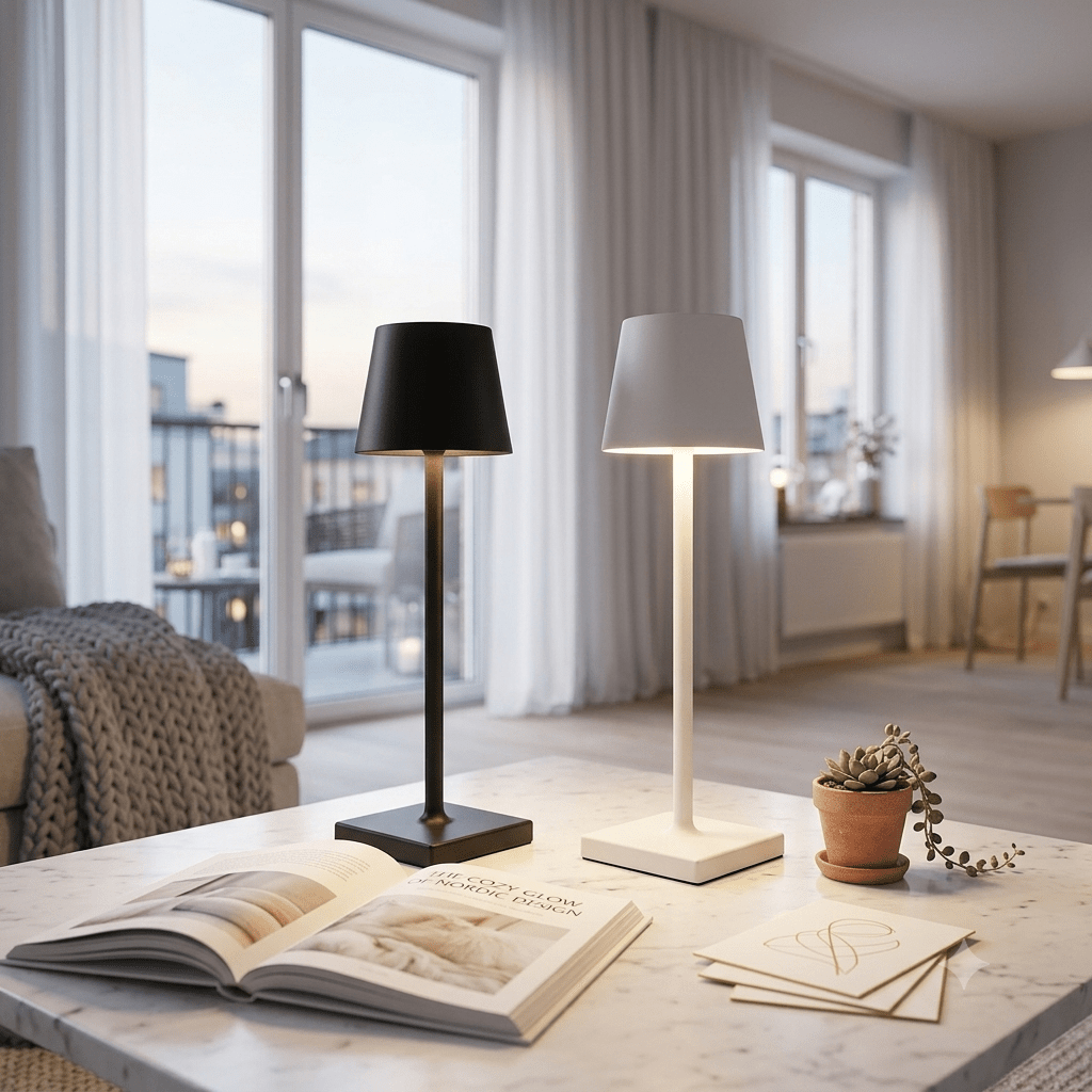 LED Tischlampe kabellos dimmbar – Weiches Licht für dein Zuhause | CalveraHome - CalveraHome