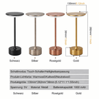 LED Tischleuchte Kabellos – Touch - Sensor, Dimmbar, USB - Akku | CalveraHome - CalveraHome