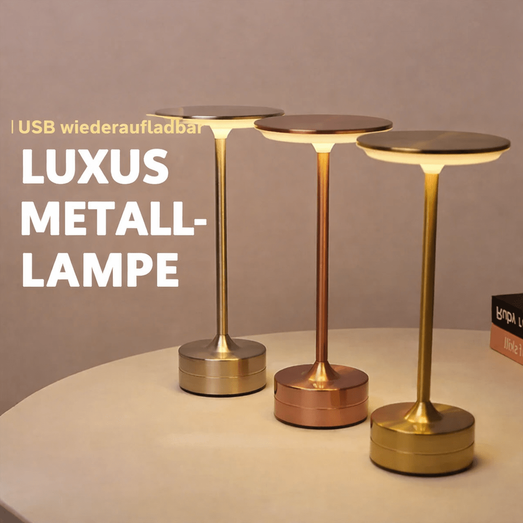 LED Tischleuchte Kabellos – Touch - Sensor, Dimmbar, USB - Akku | CalveraHome - CalveraHome