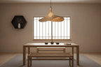 Rattan Pendelleuchte Japandi Ø30cm – Bambus | CalveraHome - CalveraHome