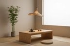 Rattan Pendelleuchte Japandi Ø30cm – Bambus | CalveraHome - CalveraHome