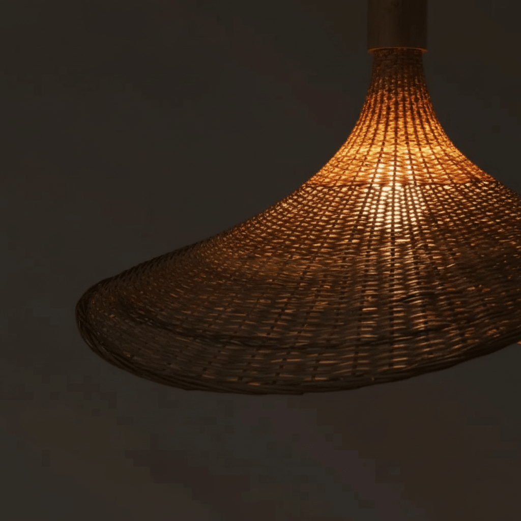 Rattan Pendelleuchte Japandi Ø30cm – Bambus | CalveraHome - CalveraHome