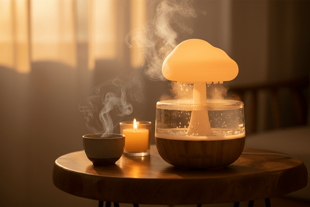 Regenwolke Luftbefeuchter Pilz - Design – LED Diffuser | CalveraHome - CalveraHome