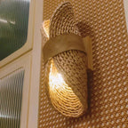 Vintage Rattan Wandleuchte – Retro Boho Lampe | CalveraHome - CalveraHome