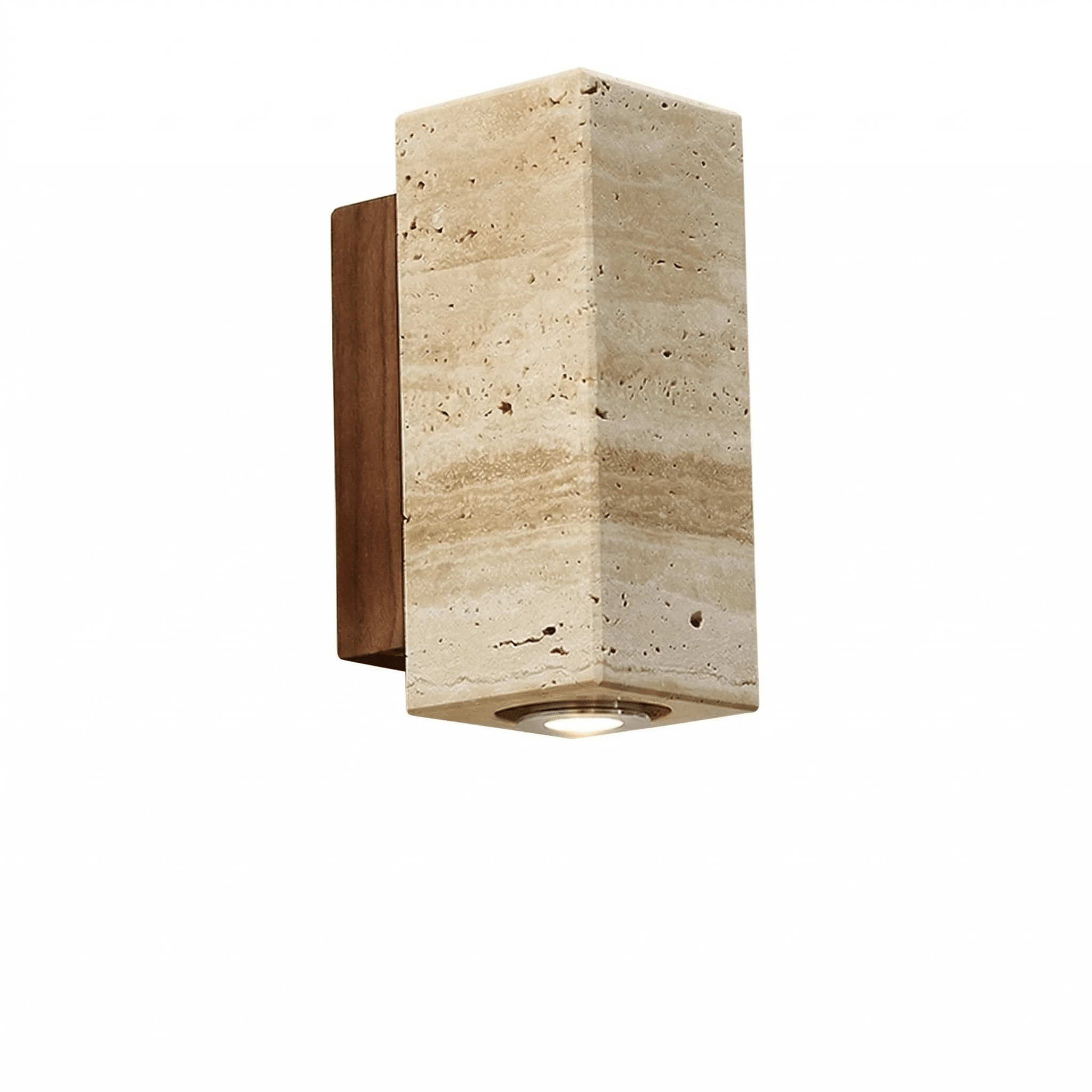 Wabi - Sabi Wandleuchte Travertin – Naturstein LED | CalveraHome - CalveraHome