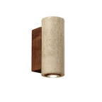 Wabi - Sabi Wandleuchte Travertin – Naturstein LED Lampe | CalveraHome - CalveraHome