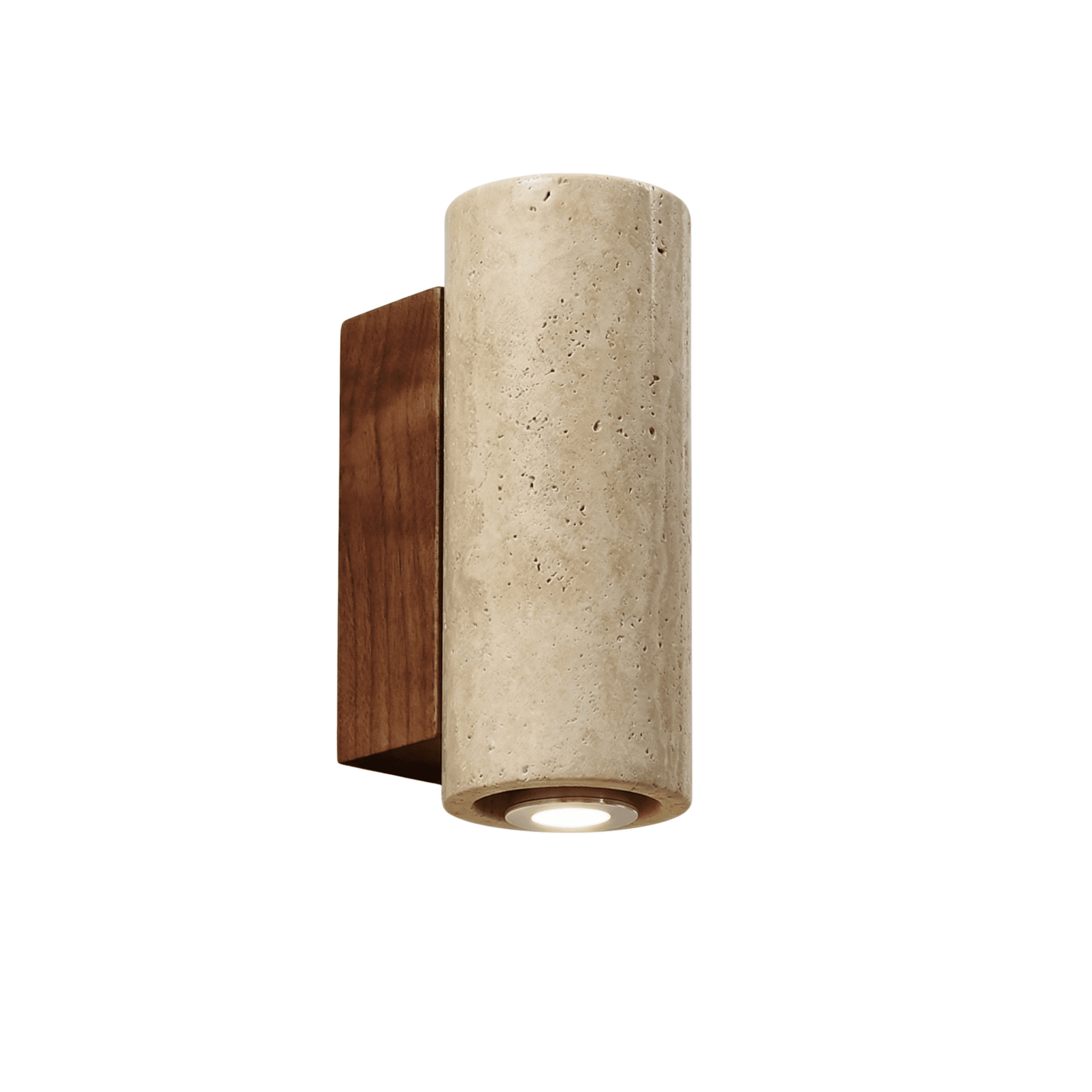 Wabi - Sabi Wandleuchte Travertin – Naturstein LED Lampe | CalveraHome - CalveraHome